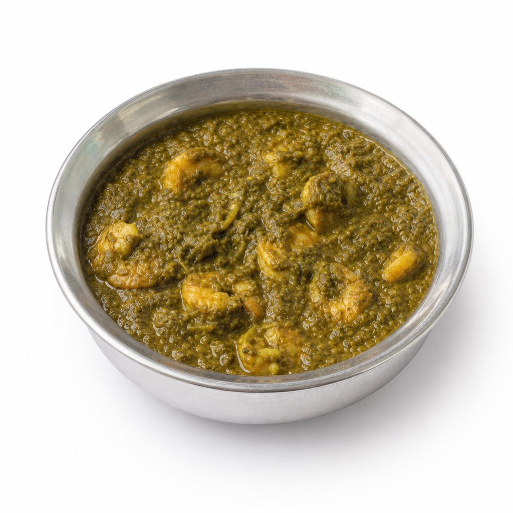 Shrimp Saag.