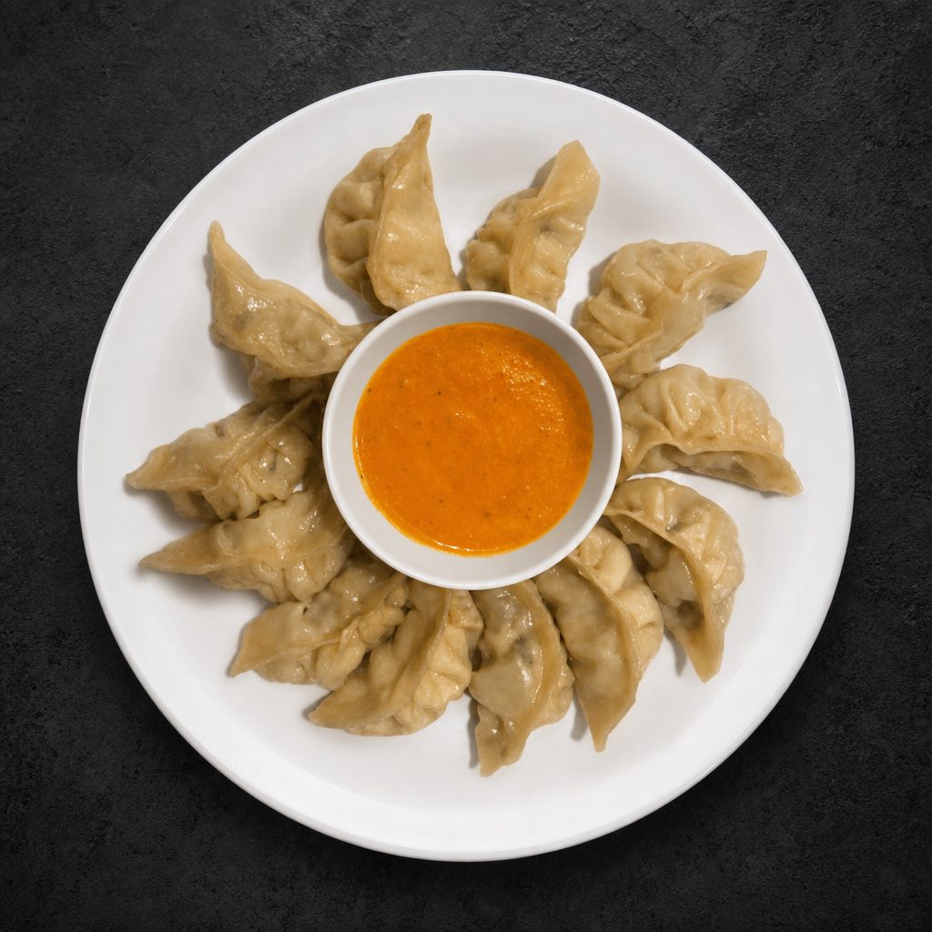 Steamed Momo.