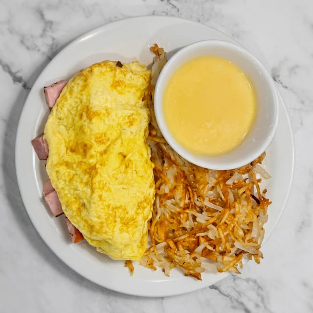 Ham and Cheese Omelette.